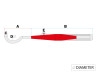 Exhaust Puch Maxi E50 25mm Jamarcol Biturbo-look chrome alu